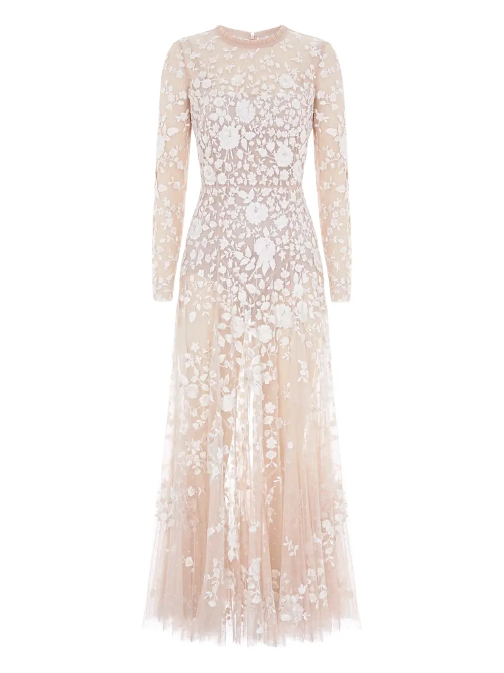 Needle & Thread embroidered-flowers maxi dress | Neutrals | Image 1