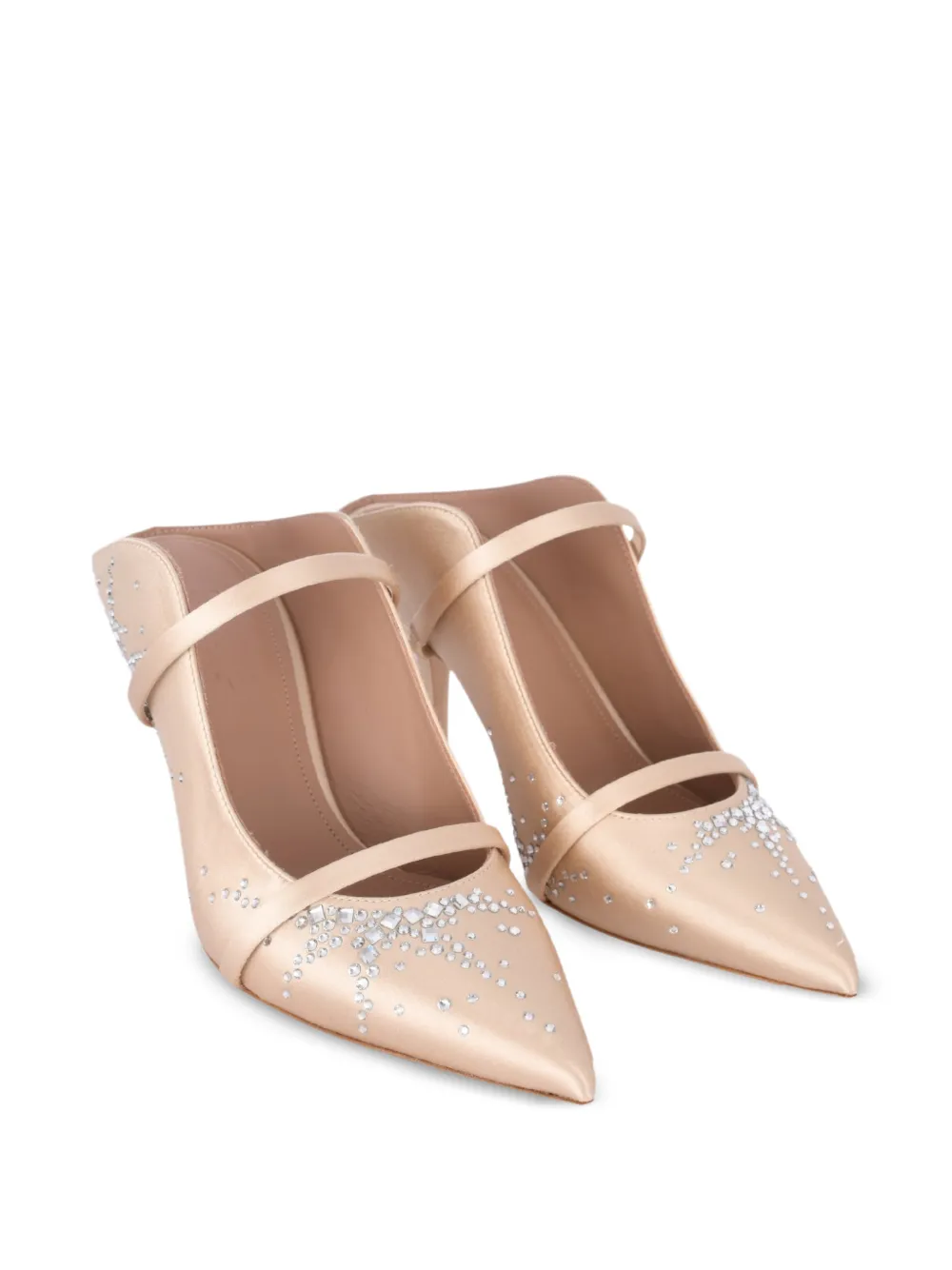 Malone Souliers Maureen muiltjes verfraaid met stras Roze