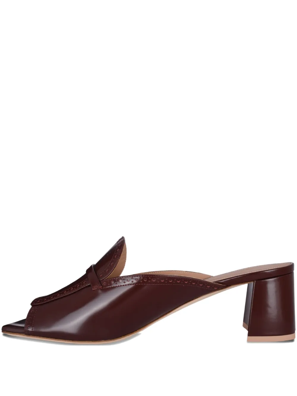 Malone Souliers Bellamy Square Toe Sandal In Burgundy