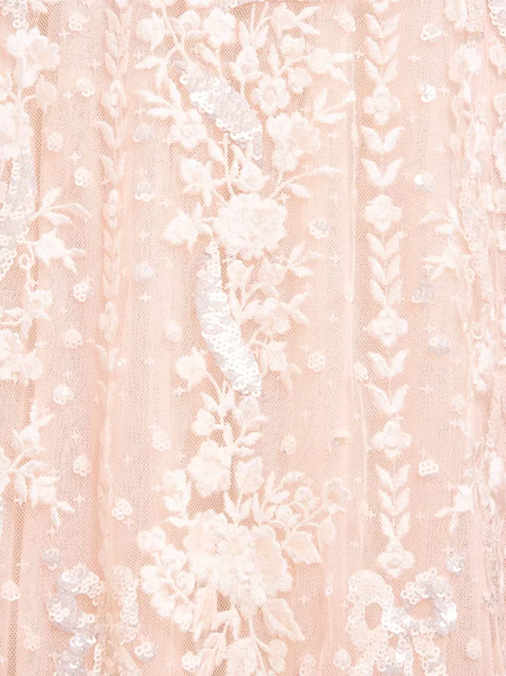 Needle & Thread Maxi-jurk met geborduurde bloemen Roze