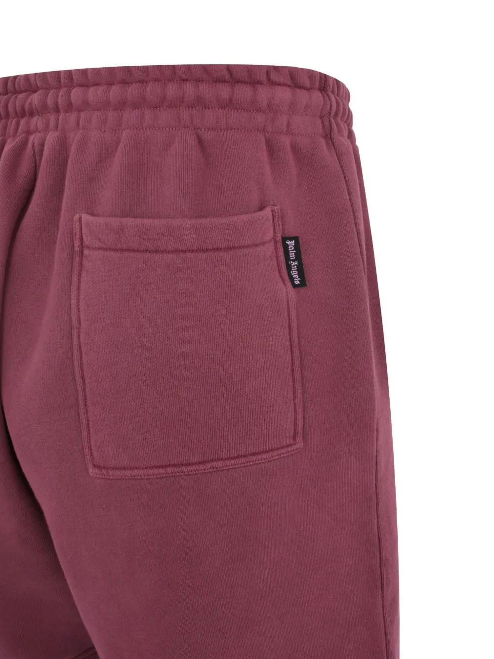 Palm Angels logo-waistband sweatshorts Rood