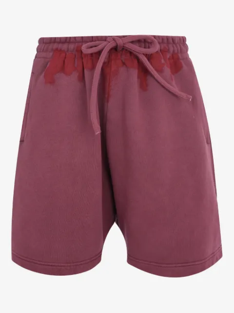 Palm Angels logo-waistband track shorts