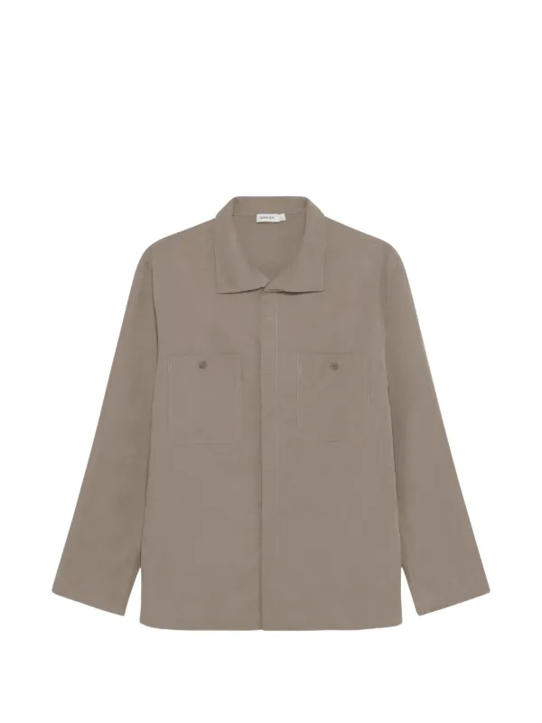 Simkhai Sean Patch-pocket Shirt Jacket in Neutrals