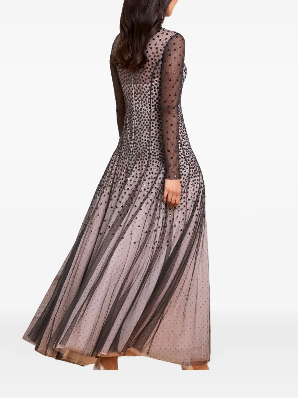 Needle & Thread sequin-embellishment maxi dress - Zwart