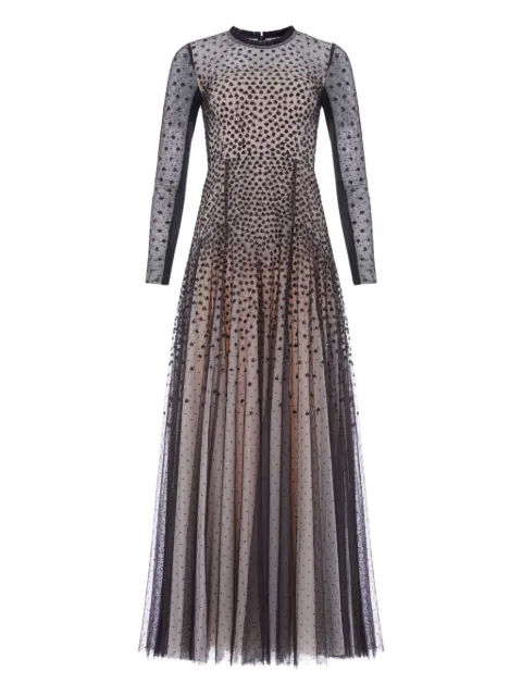 Needle & Thread vestido largo bordado con lentejuelas