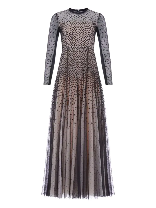 Needle & Thread sequin-embellishment Maxi Dress | Black | FARFETCH
