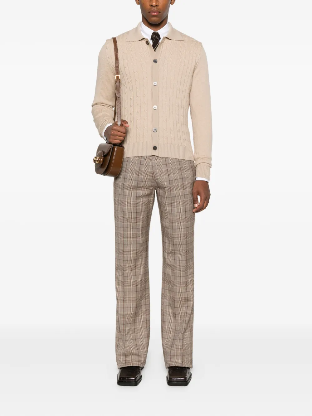 AMIRI checked trousers - Beige
