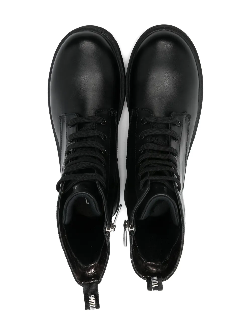 Cult lace-up platform boots Black