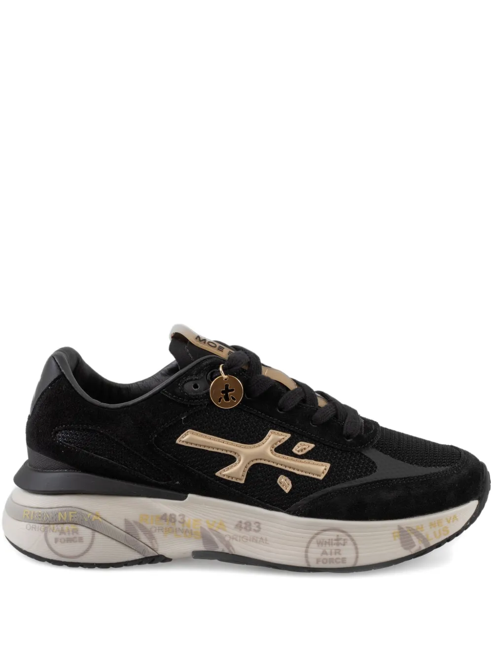 Premiata logo-charm sneakers | Black | Image 1