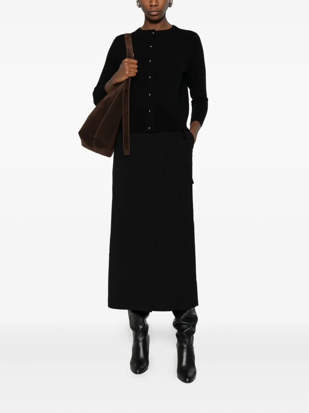 Vince band-collar cardigan | Cardigans | Image 2