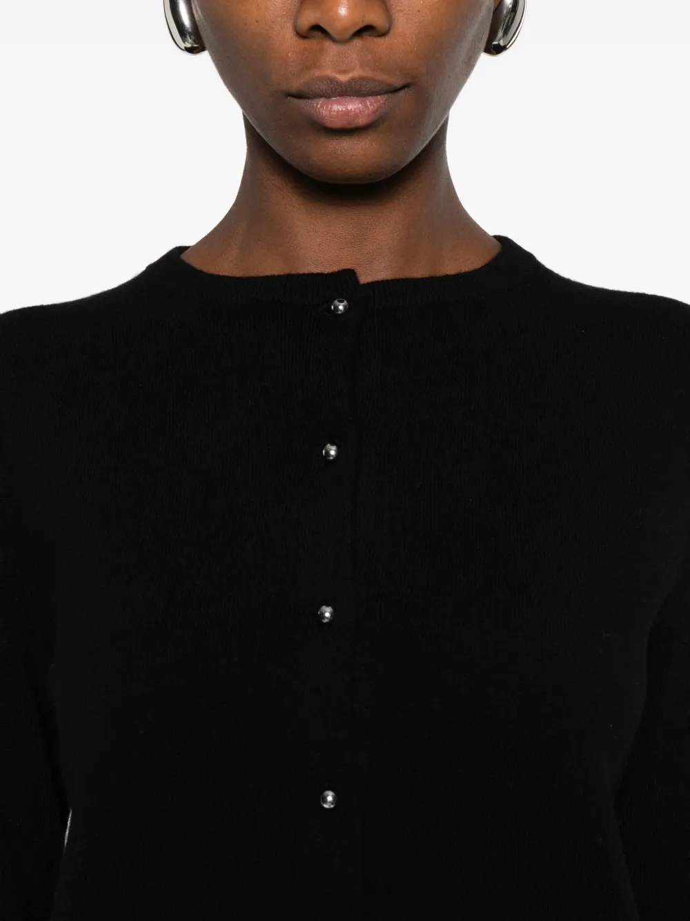 Vince Vest met bandkraag Zwart