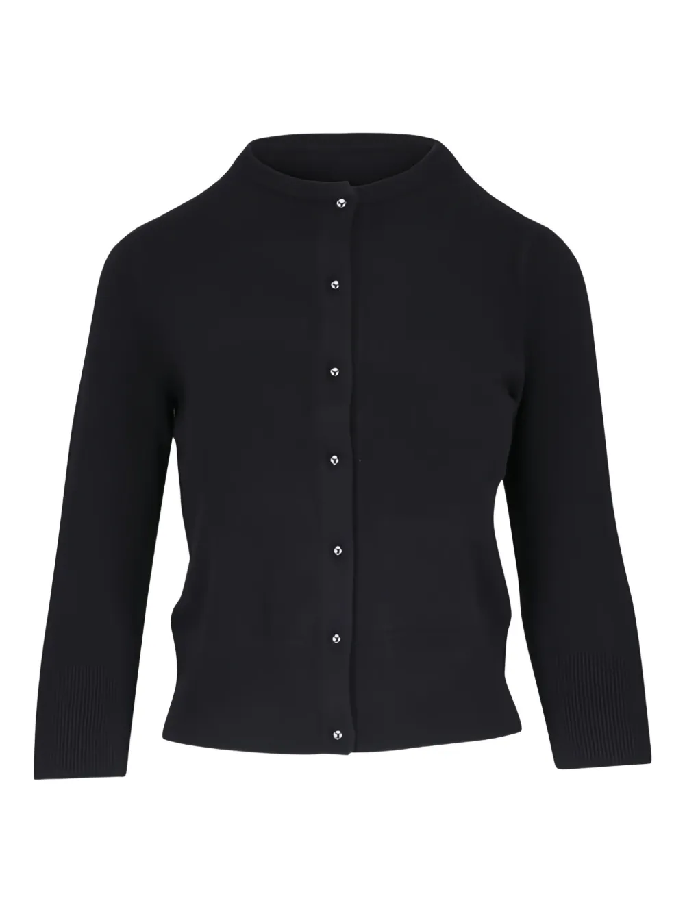 Vince band-collar cardigan - Black