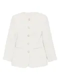 MALINA buttoned tweed jacket - White