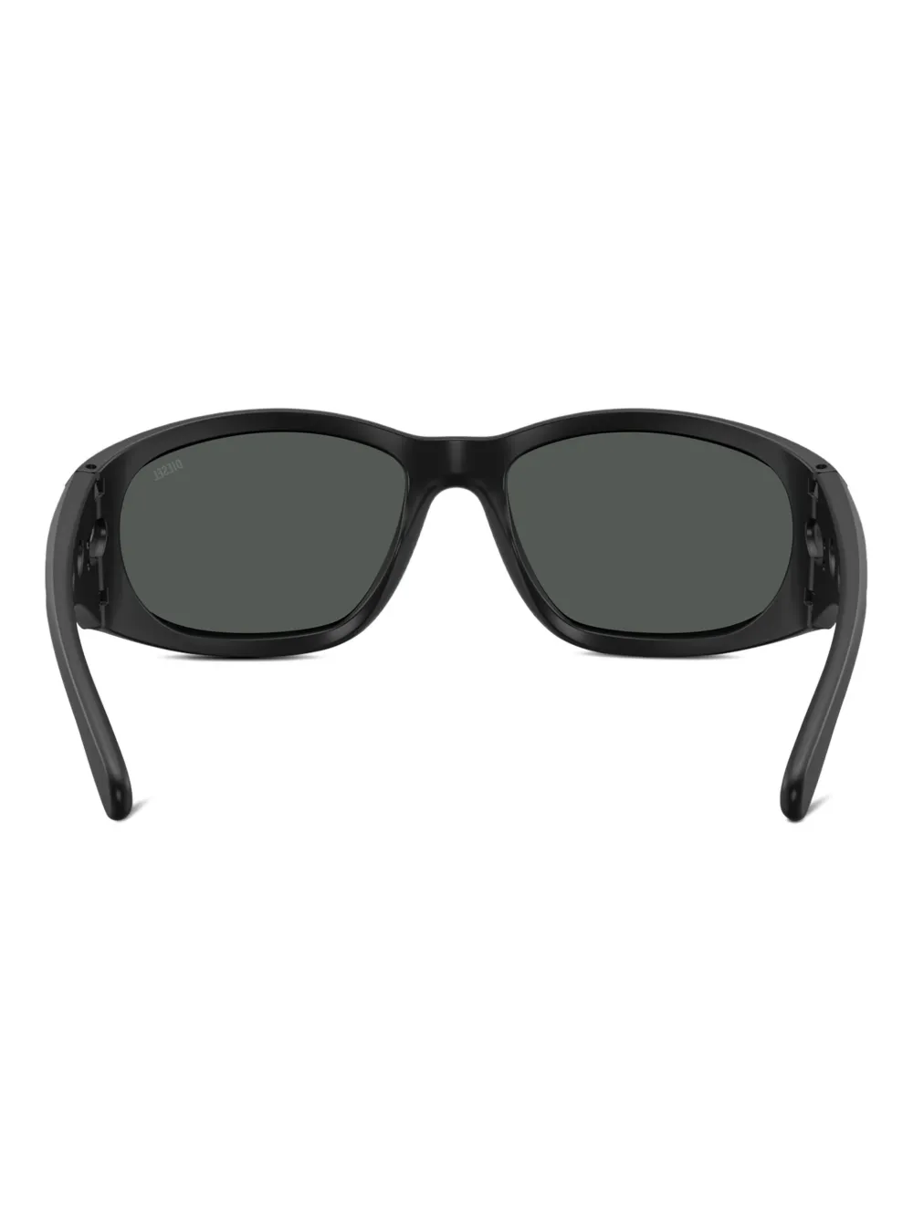 Diesel Zonnebril met rechthoekig montuur Zwart