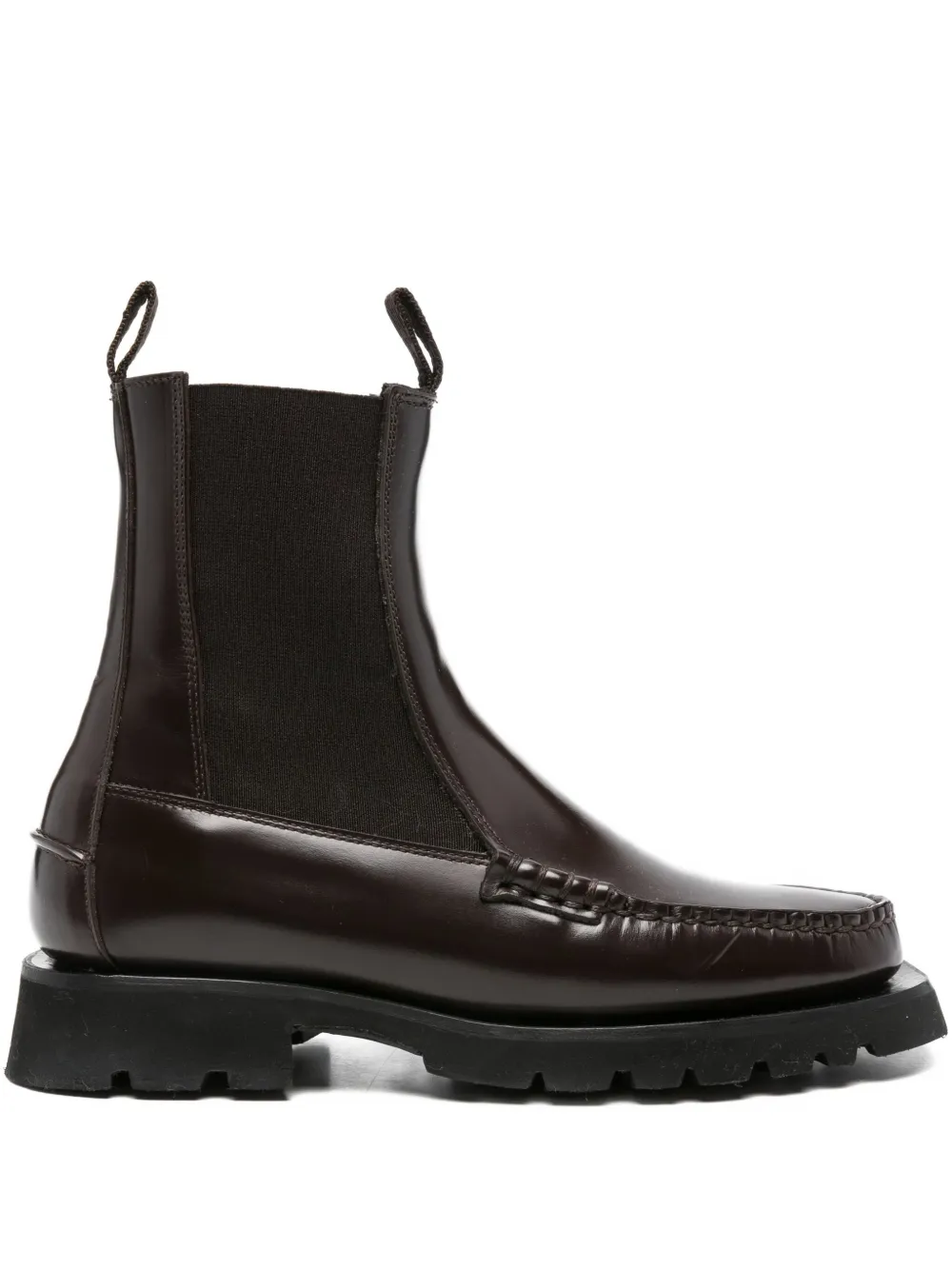 Hereu 30mm Alda elastic-panel chelsea boots Brown