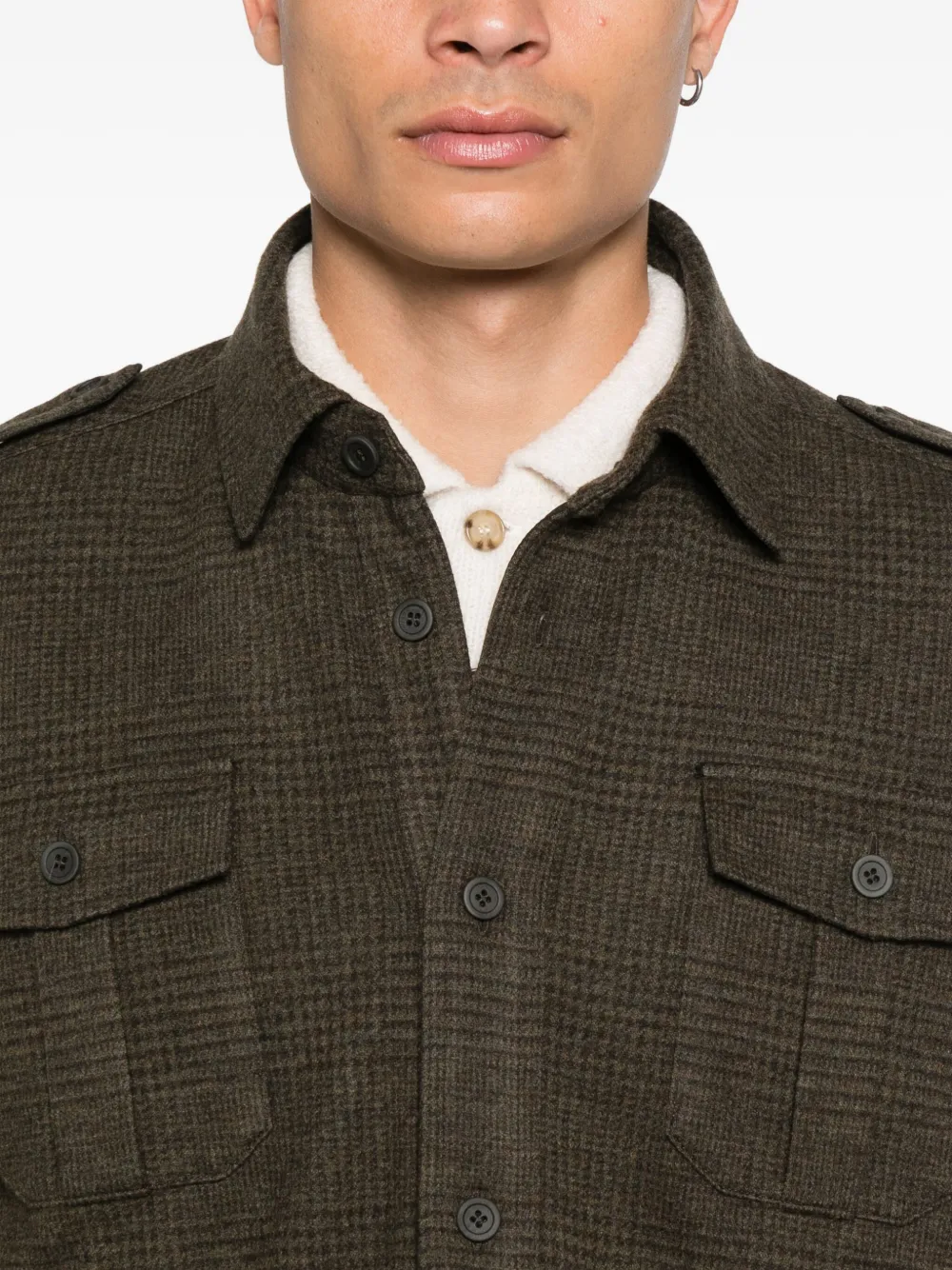 Sease Shirtjack met klepzak Groen