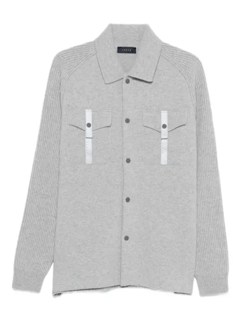 Sease ribbed-sleeve shirt jacket