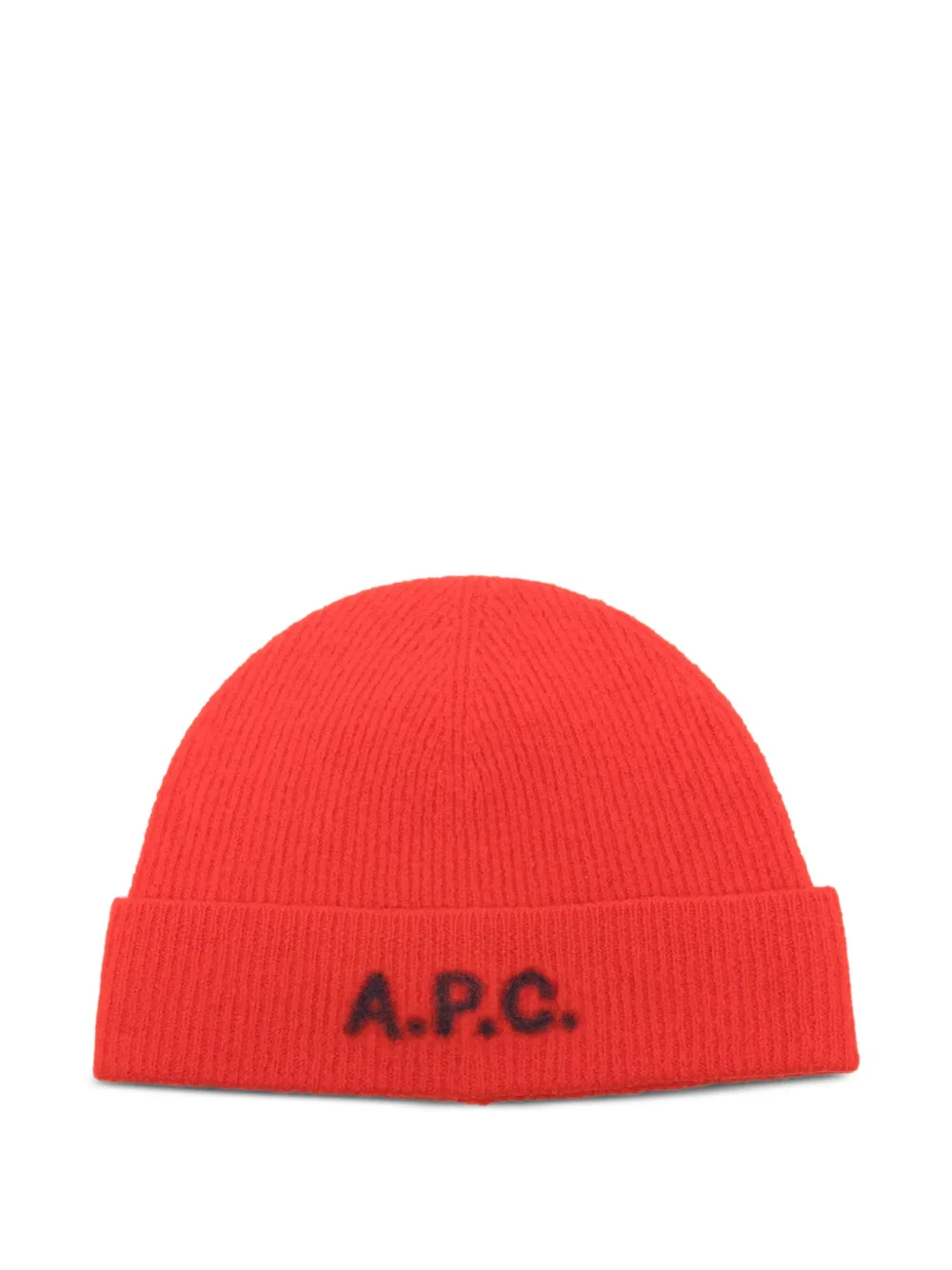 A.P.C. logo-embellishment beanie | Red | Image 1