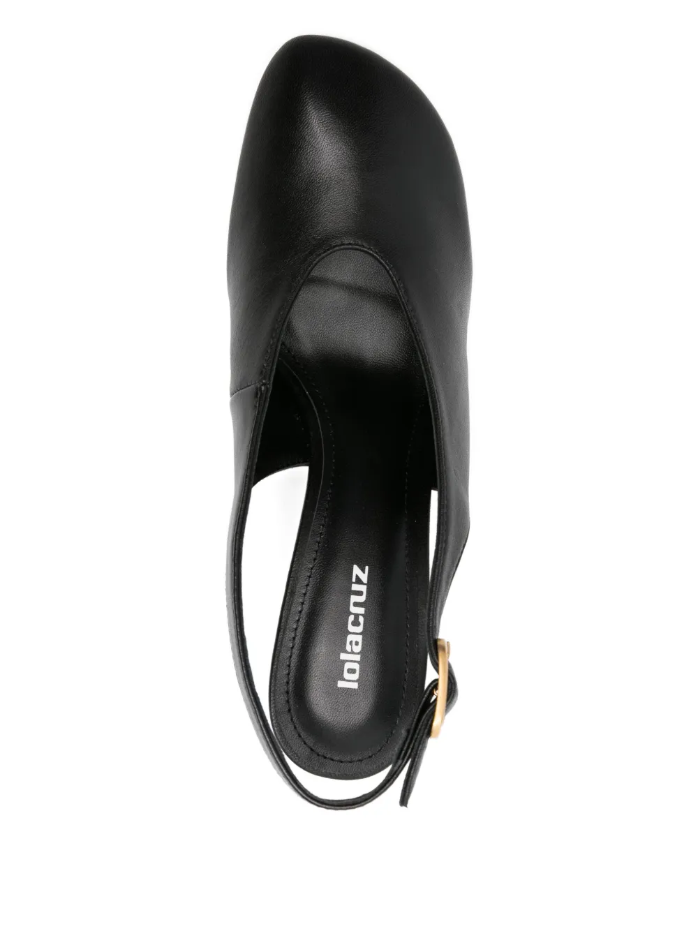 Lola Cruz slingback leather pumps Black