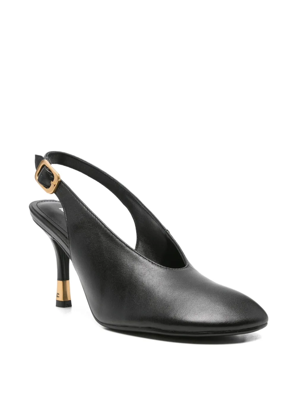Lola Cruz slingback leather pumps Black