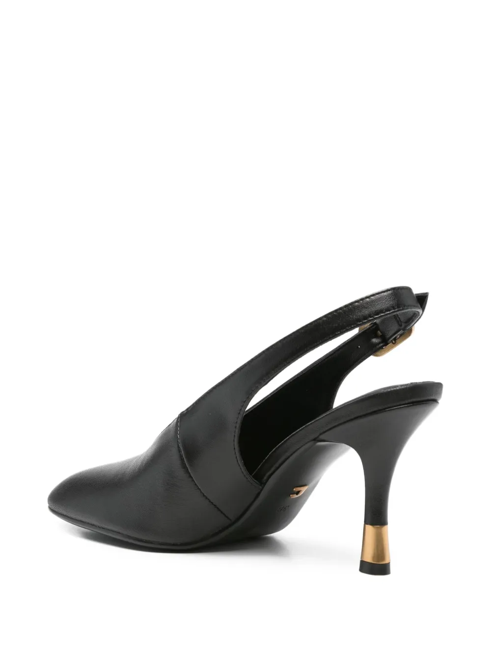 Lola Cruz slingback leather pumps Black