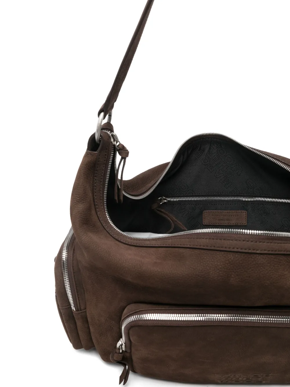 Margesherwood Zip-pocket Shoulder Bag In Brown