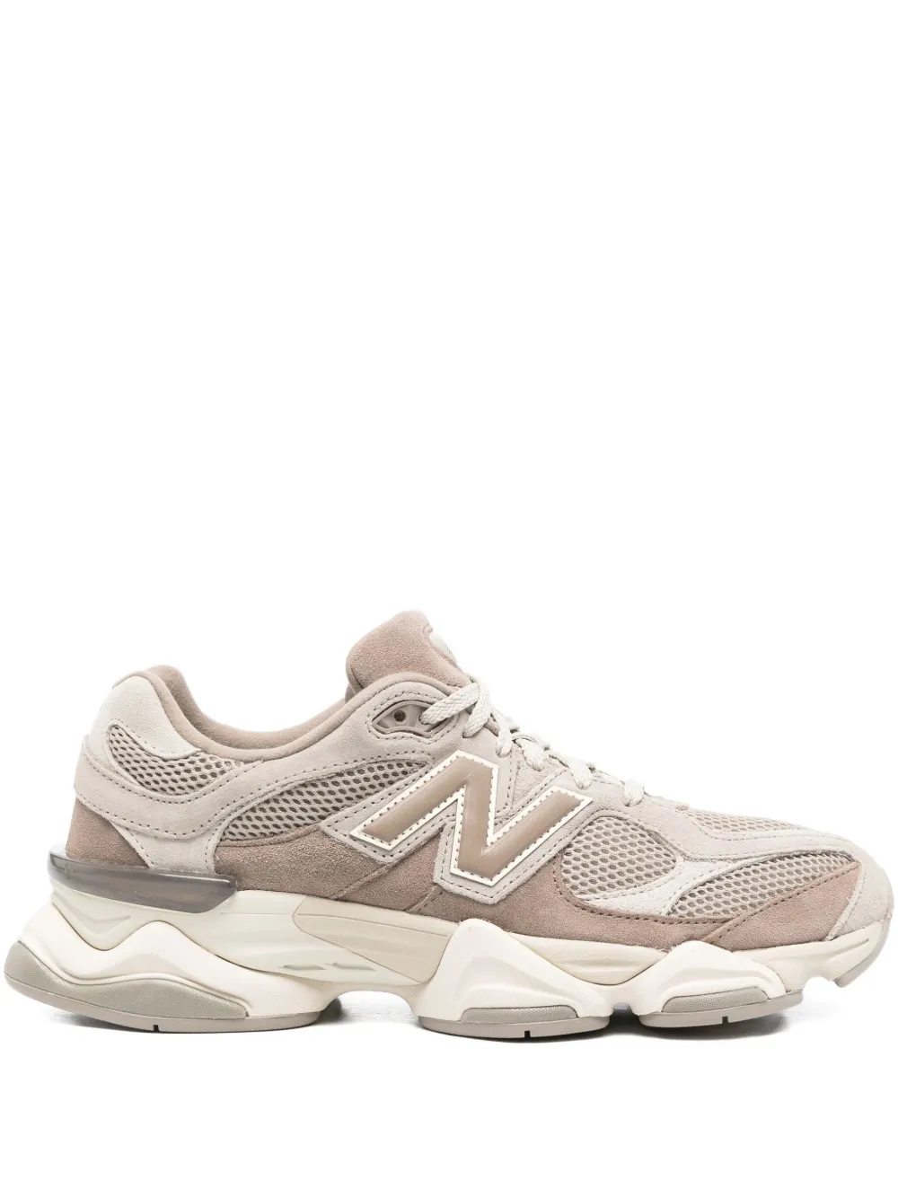 New Balance 9060 mesh-panelled chunky sneakers Brown