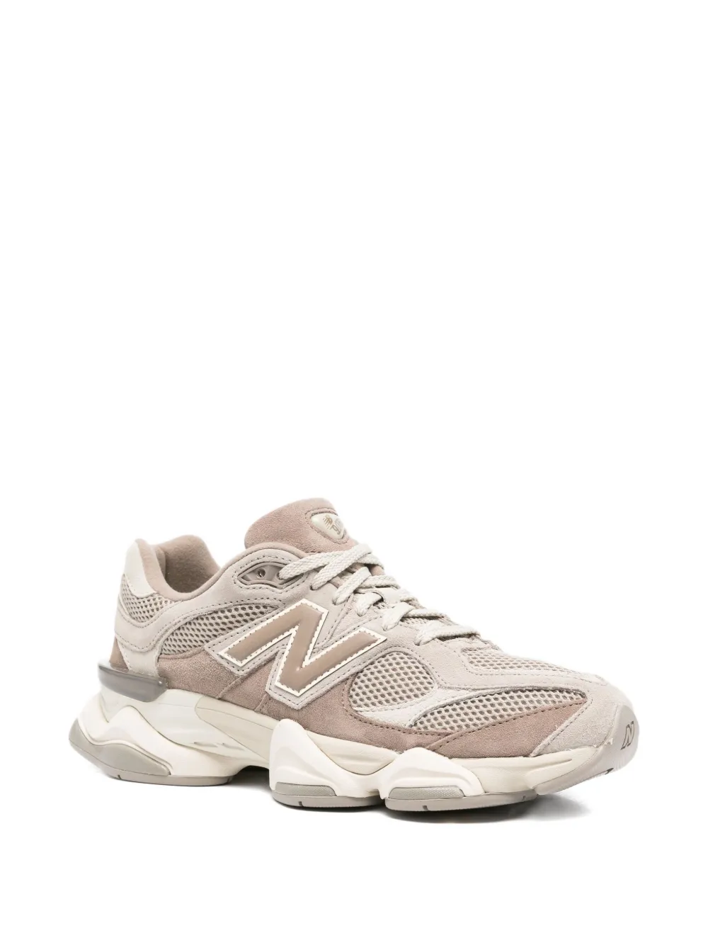 New Balance 9060 chunky sneakers met mesh vlakken Bruin