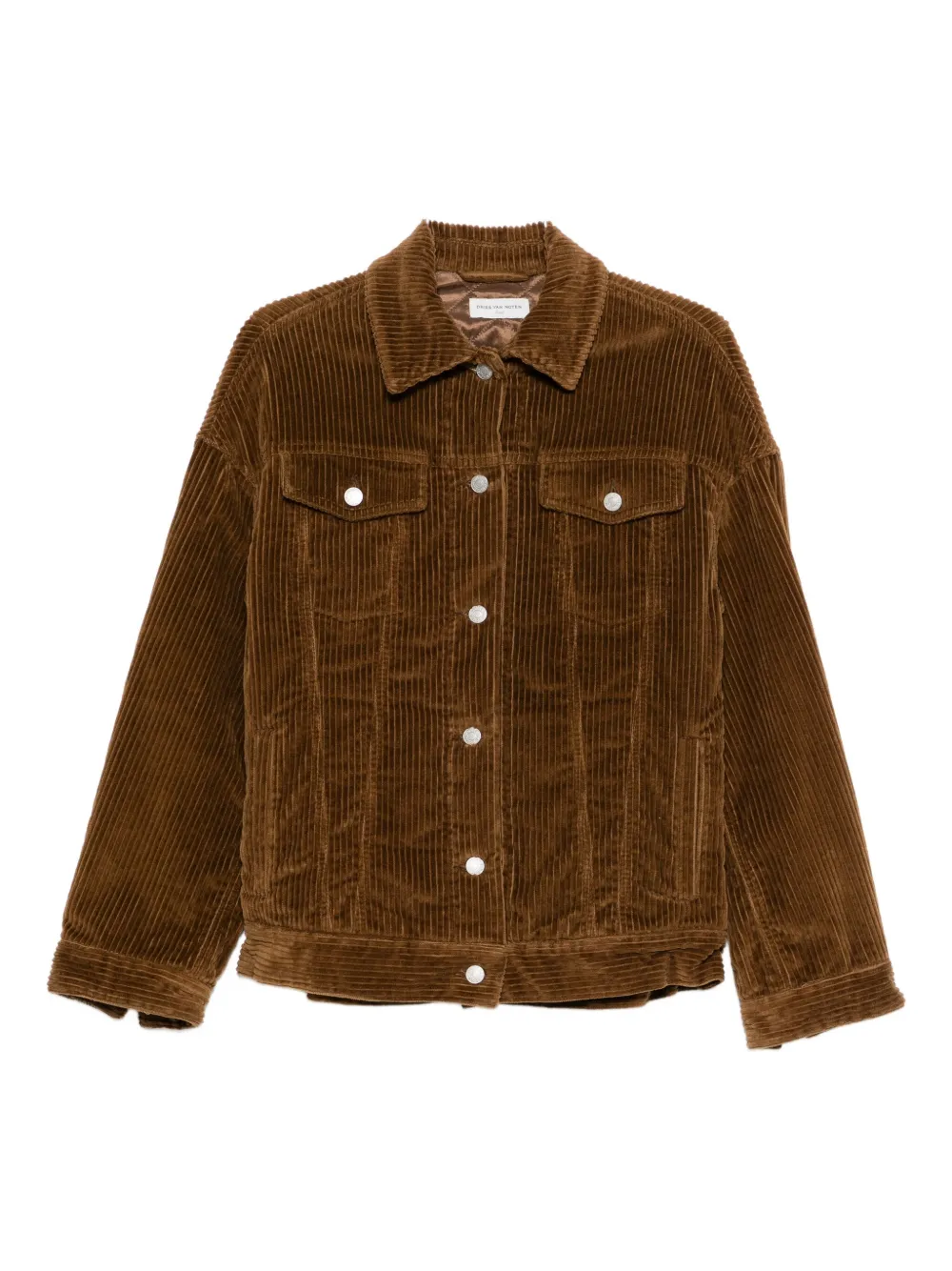 Dries Van Noten Pre-Owned Giacca a coste anni '90 - Marrone