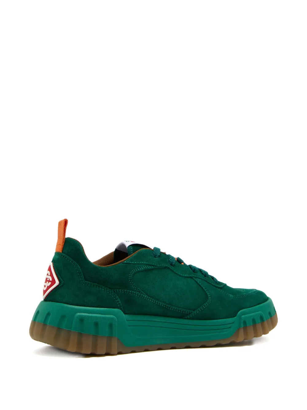Casablanca Court suede platform sneakers Green