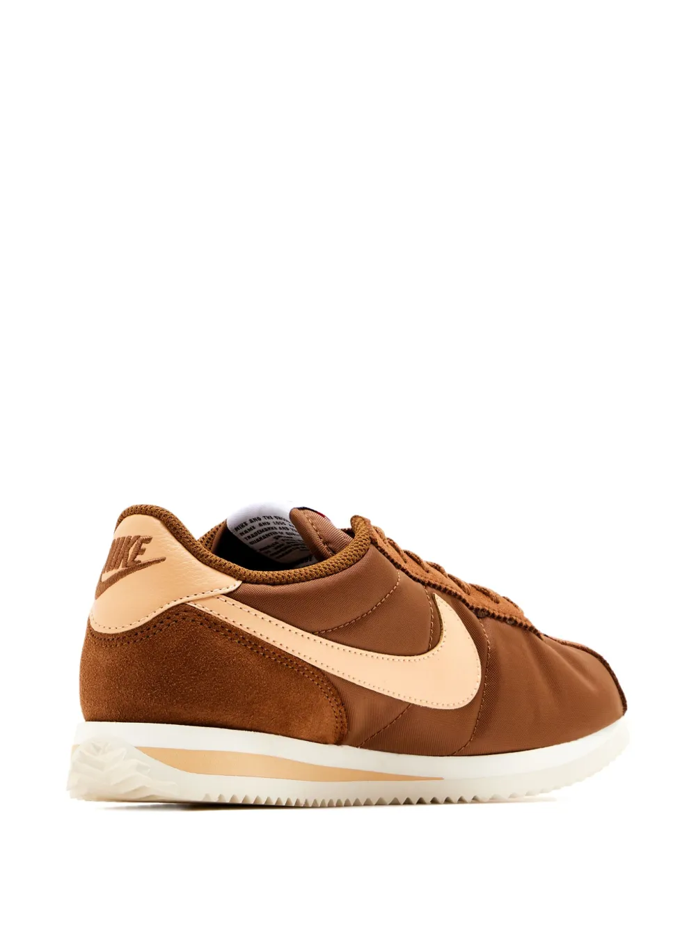 Nike Cortez Suede And Leather-trimmed Shell Sneakers In Brown