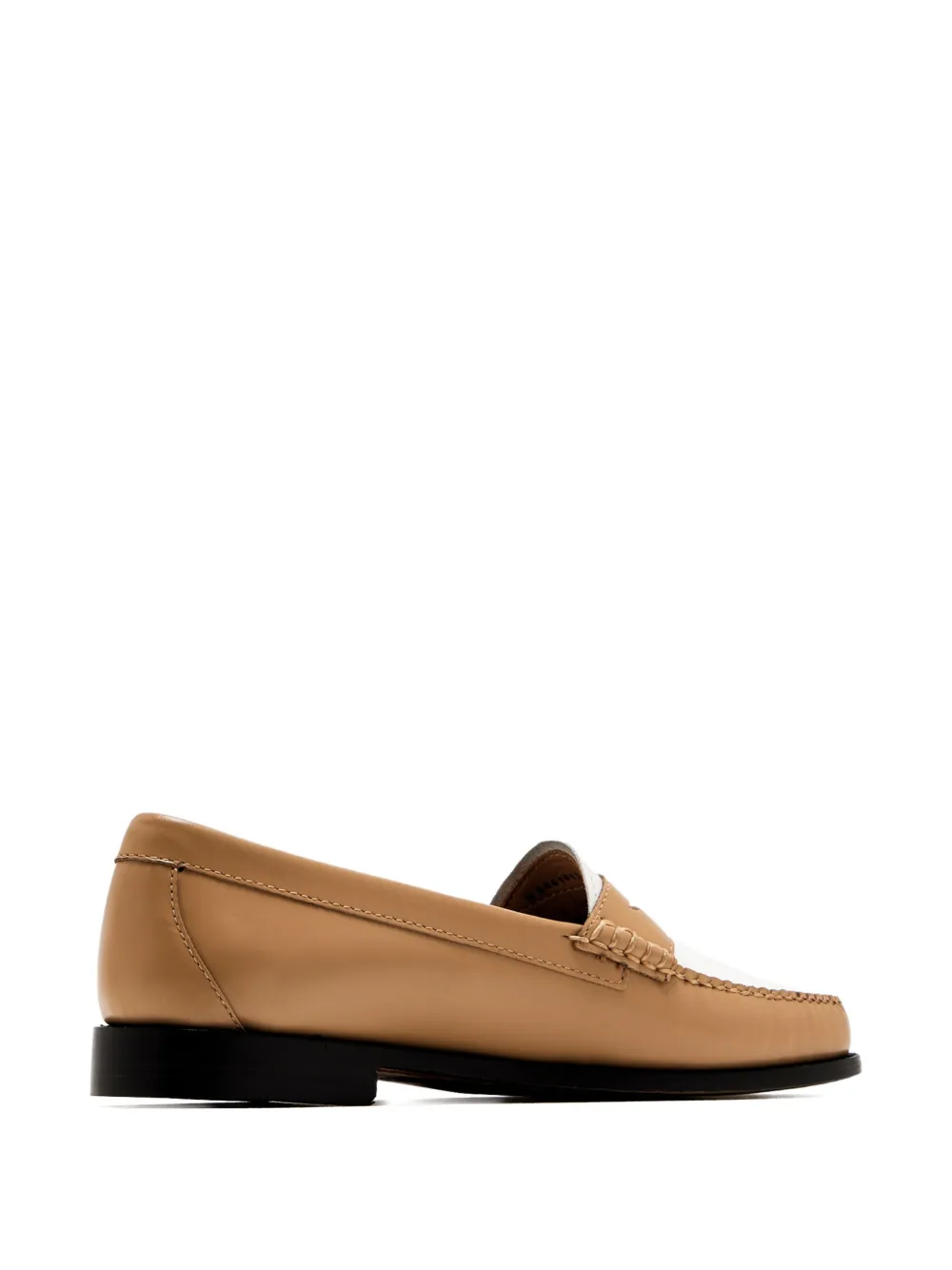 G.h. Bass & Co. Two-tone Leather Loafers In Neutral