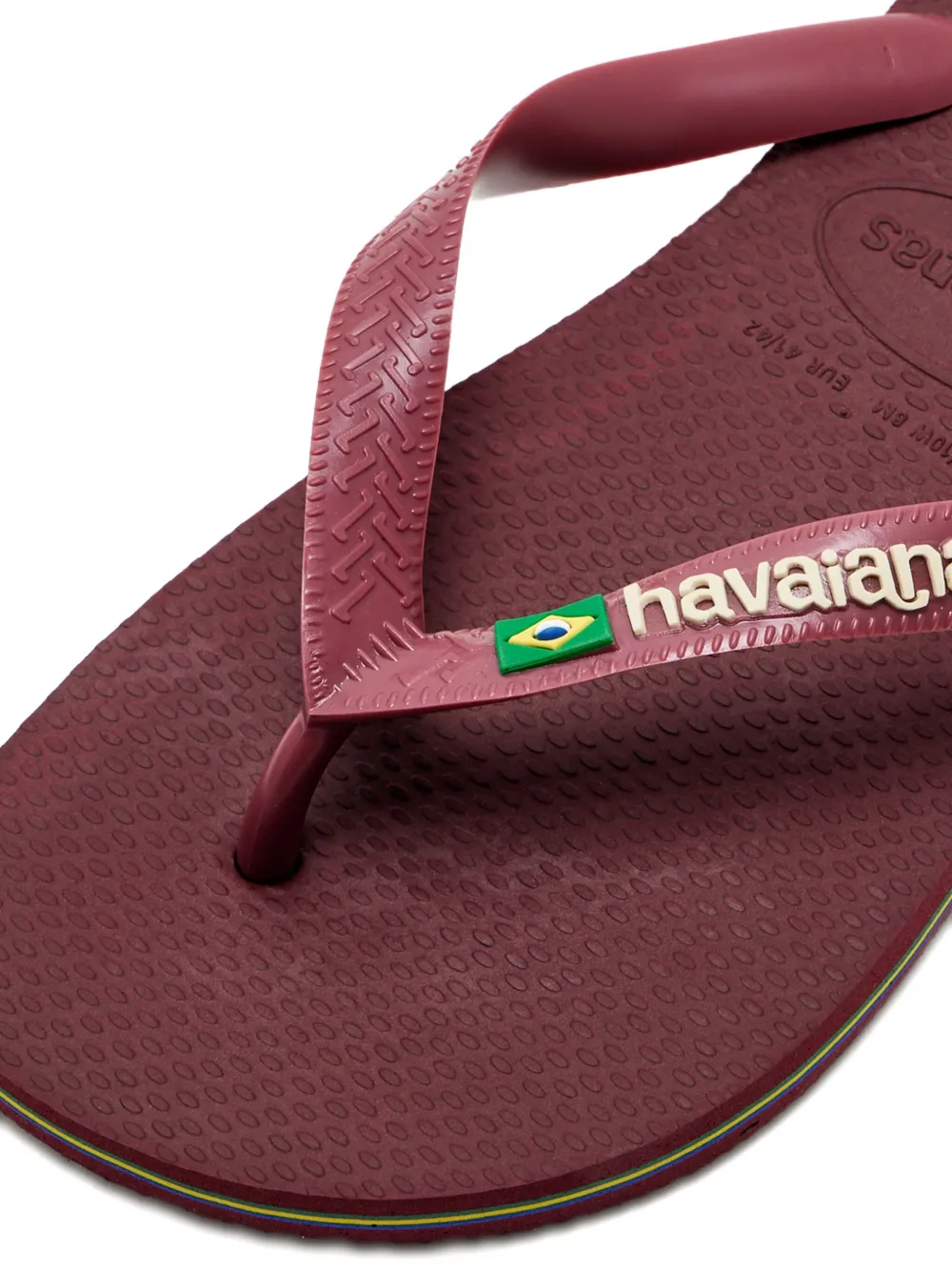 Havaianas logo-embossed flip-flops Red