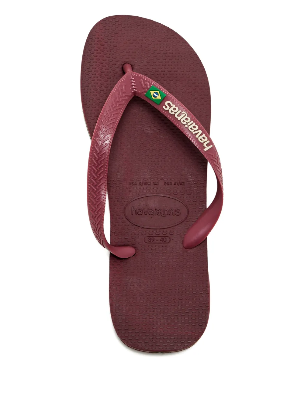 Havaianas logo-embossed flip-flops Red
