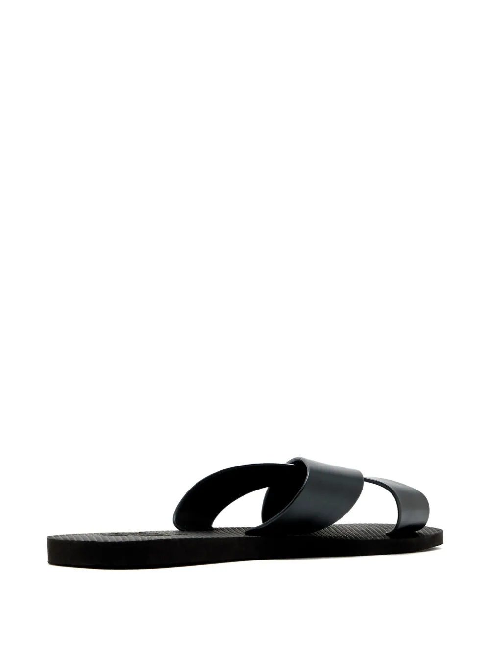 Havaianas Aqua Metallic Cross-strap Slides In Black