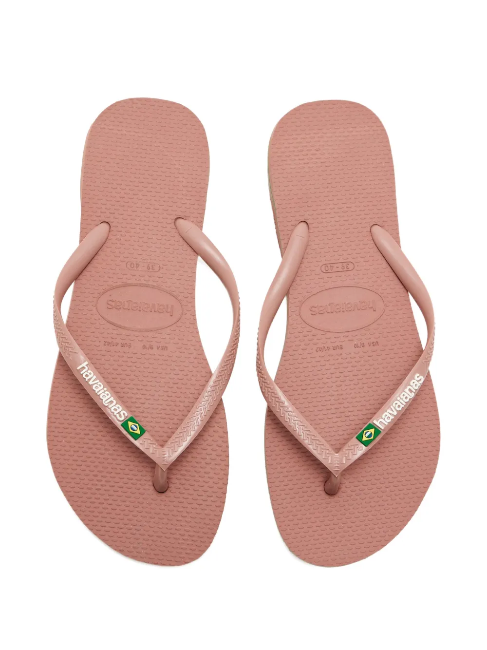 Havaianas Brasil Logo Flip-flops In Pink