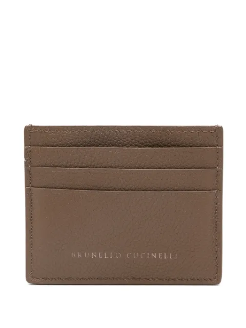 Brunello Cucinelli leather cardholder