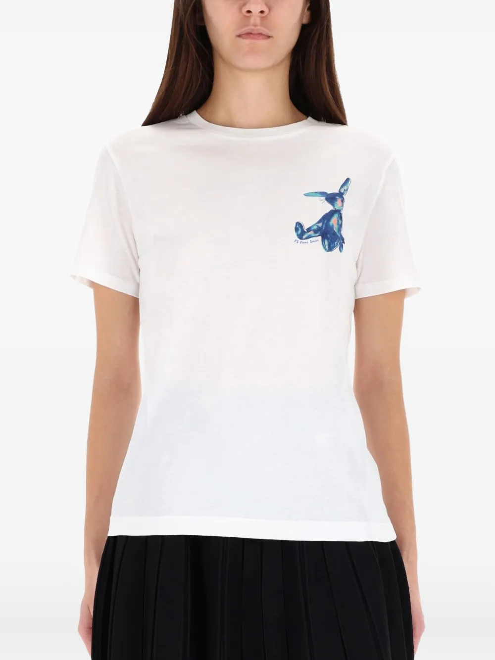 Paul Smith Rabbit-graphic T-shirt In White