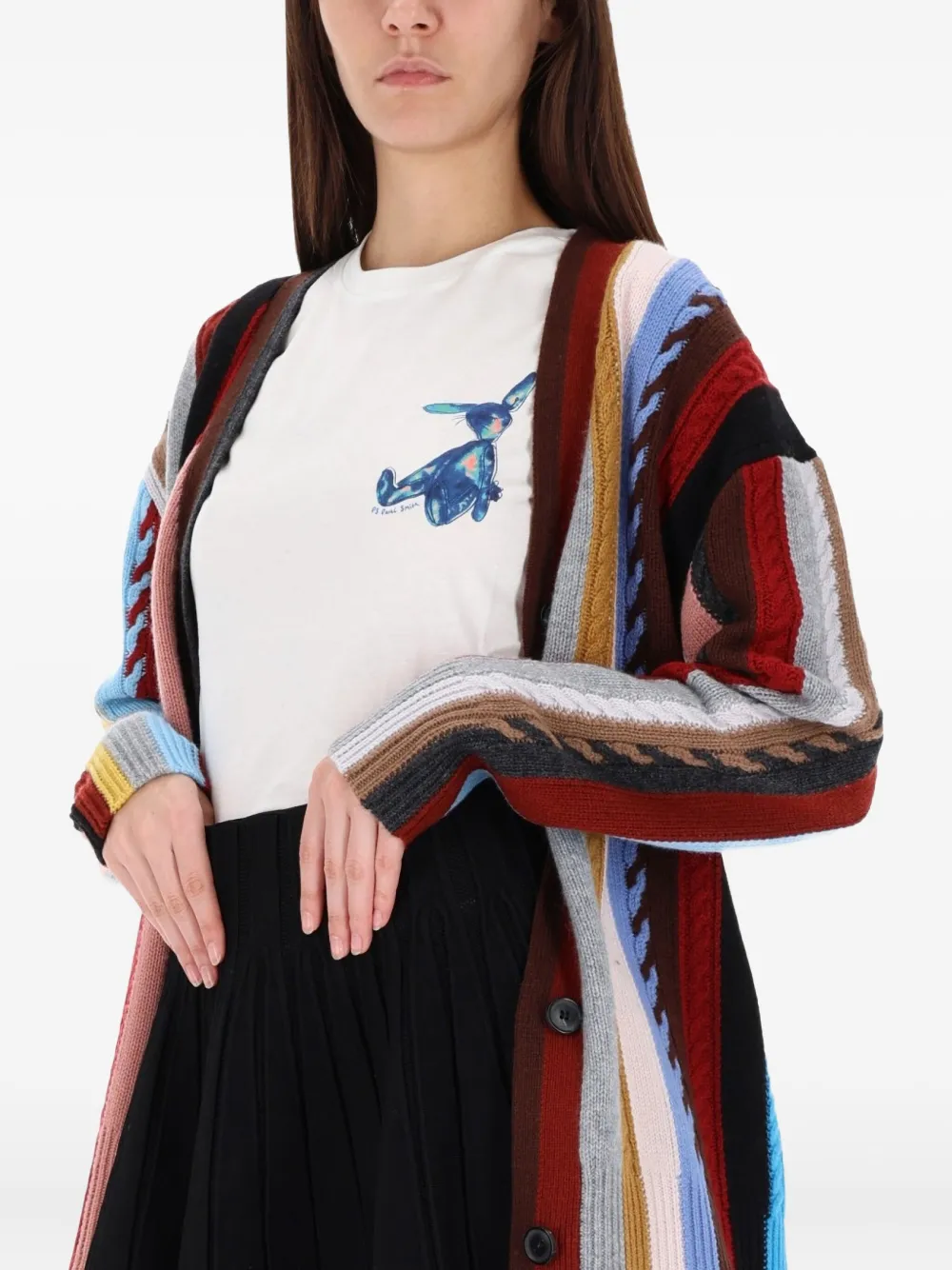Paul Smith Rabbit-graphic T-shirt In White