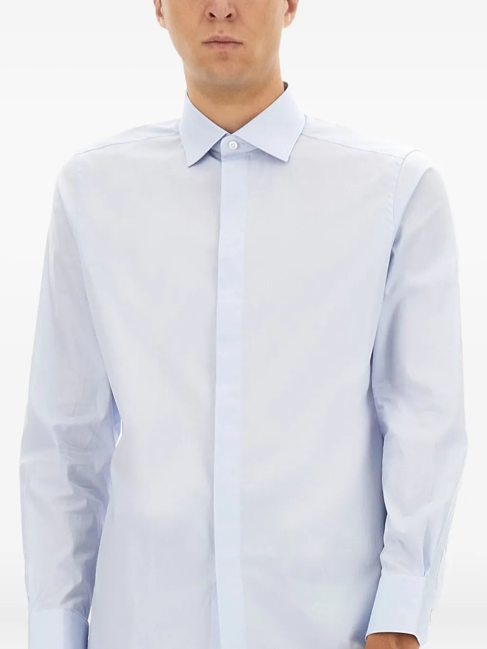 Zegna Overhemd met knopen Blauw