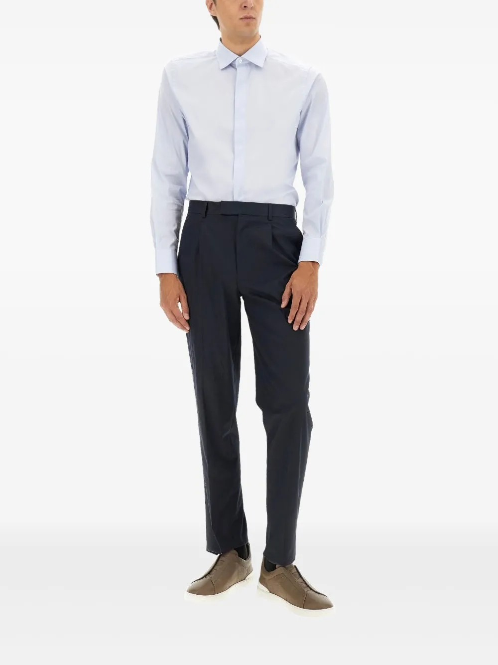 Zegna Buttoned Shirt - Blauw