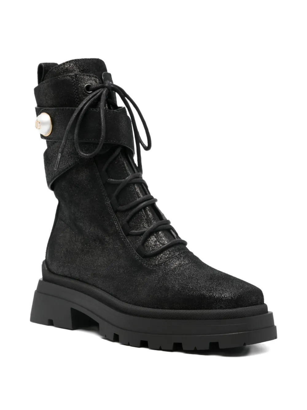Jimmy Choo 45mm leather boots Black