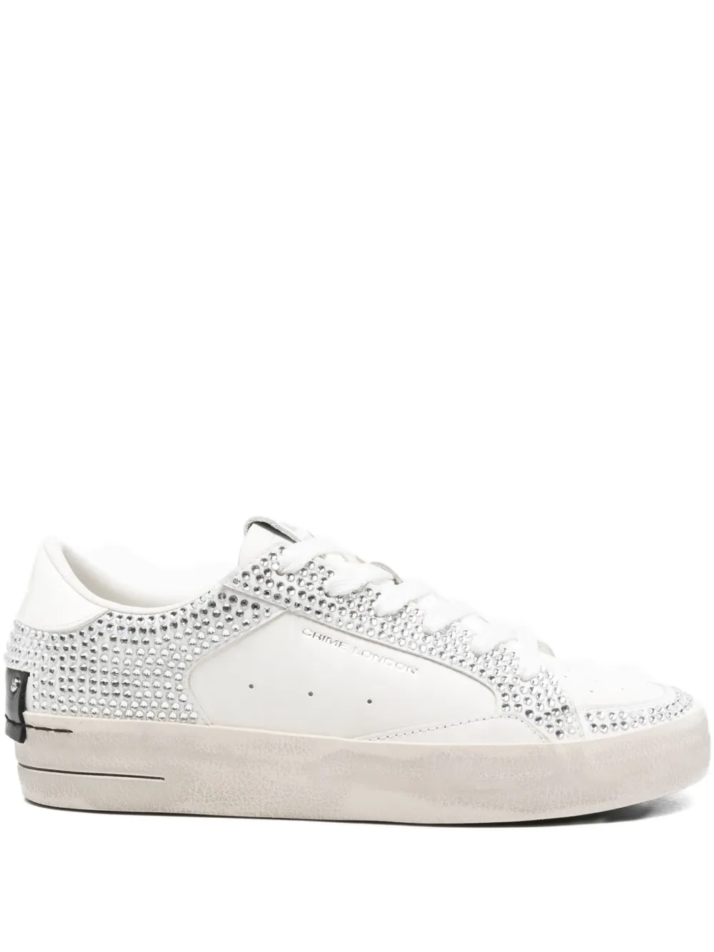 Crime London Sk8 Deluxe crystal-embellished sneakers | White | Image 1
