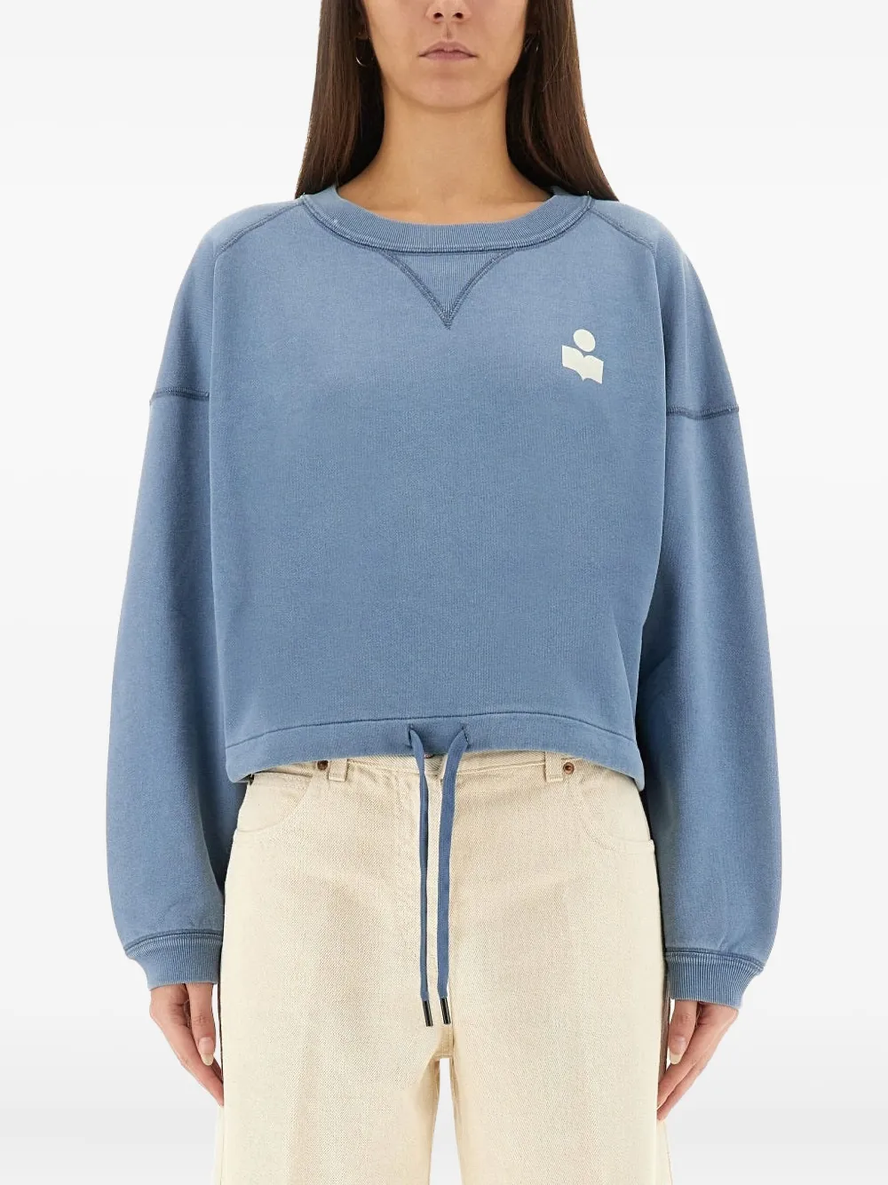 MARANT ÉTOILE drawstring-detail sweatshirt | Blue | Image 1