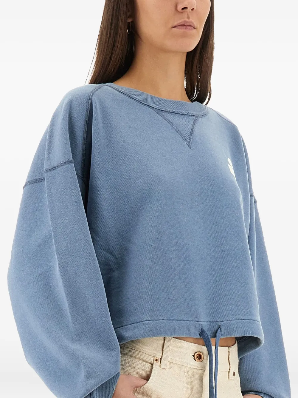 Isabel Marant Étoile Isabel Marant Etoile Margo Sweatshirt With Logo In Blue