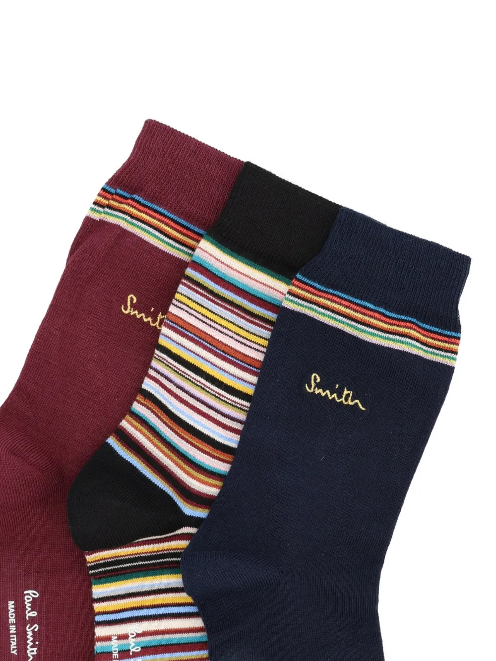 Paul Smith striped logo socks (pack of three) | Image 2