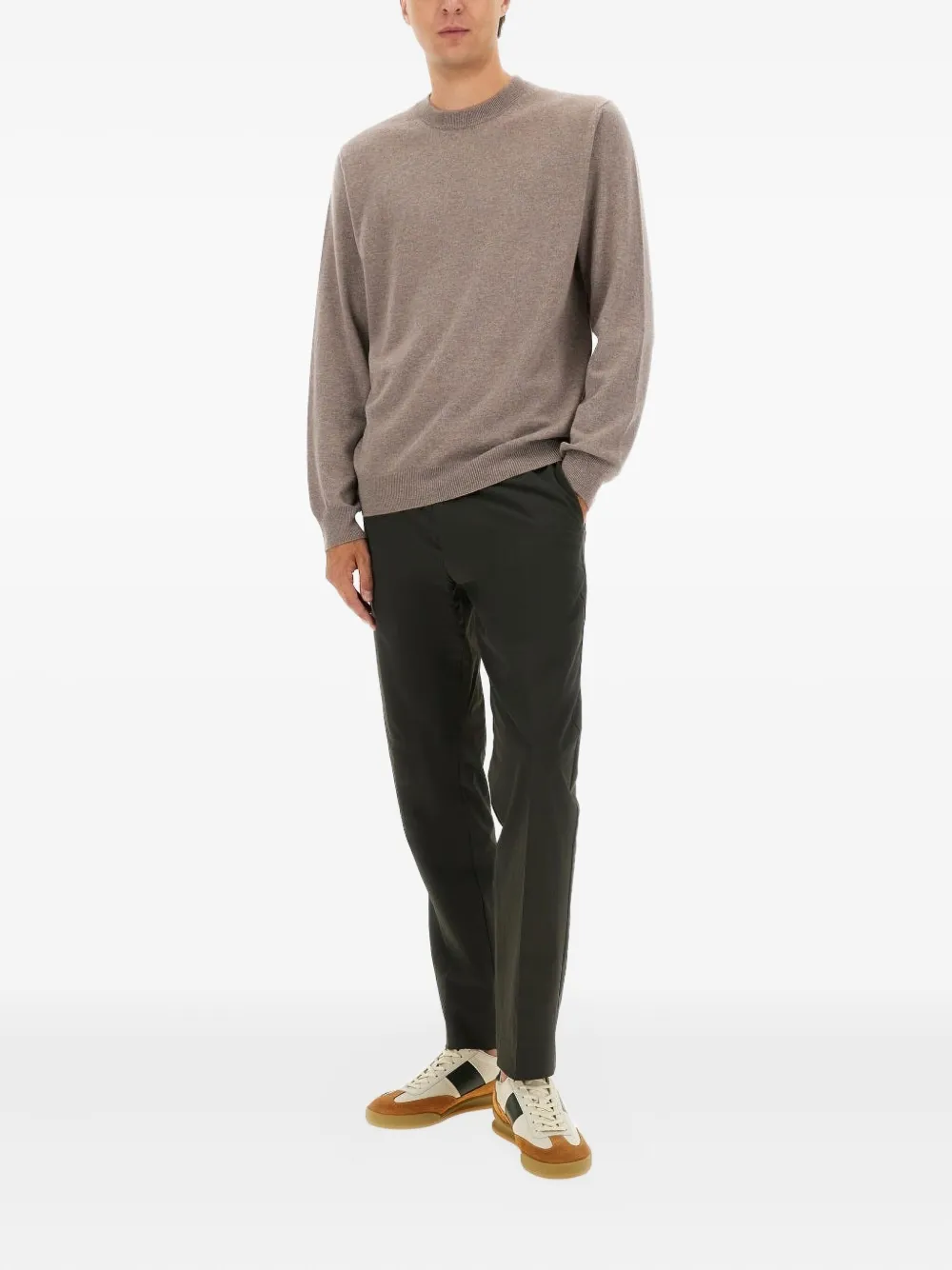 Paul Smith ribbed-knit crew-neck sweater - Beige