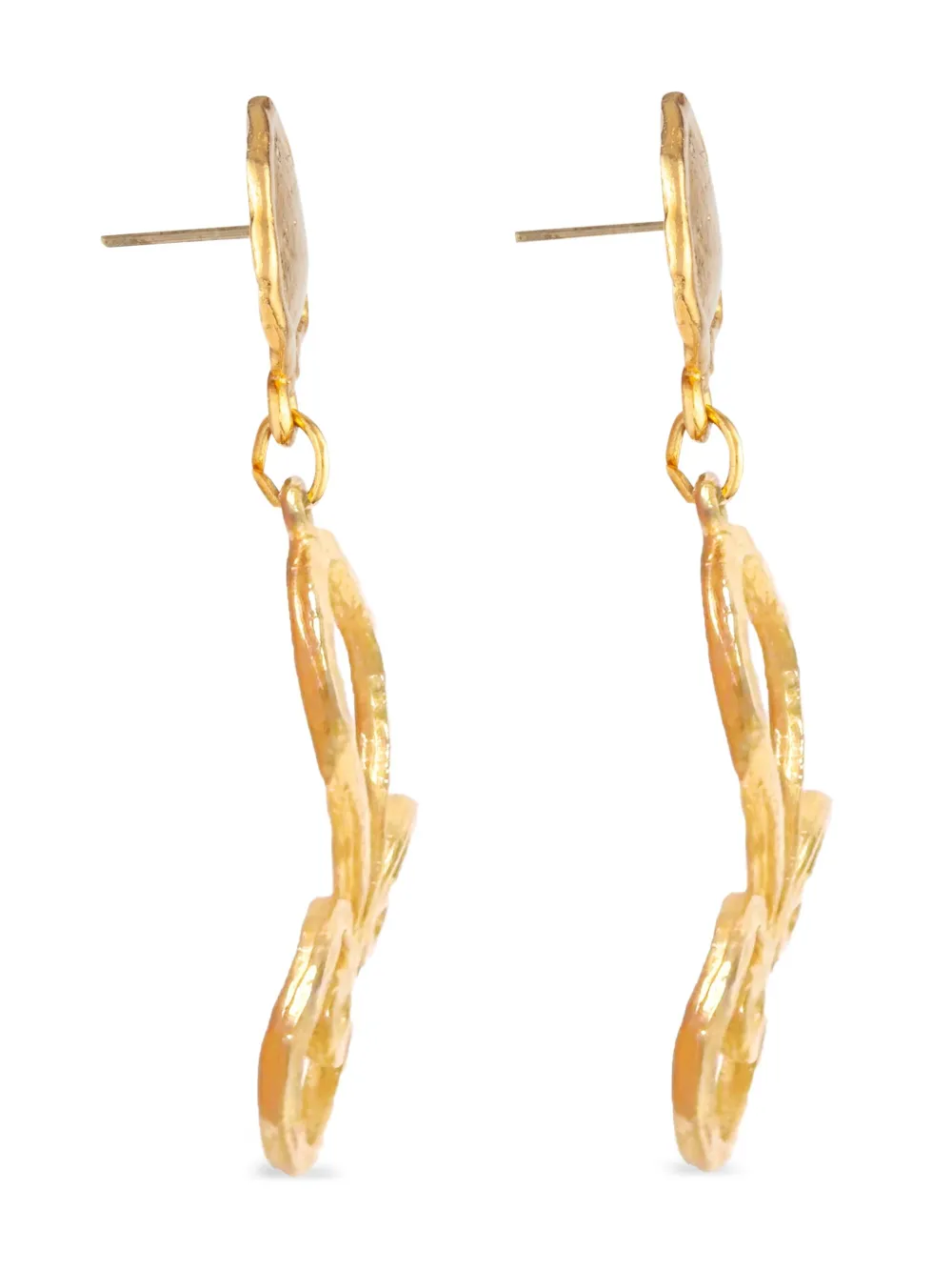 Susan Caplan Vintage 1990s swirl drop earrings | Image 2