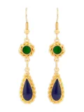 Susan Caplan Vintage 1990 Edwardian Revival drop earrings - Gold