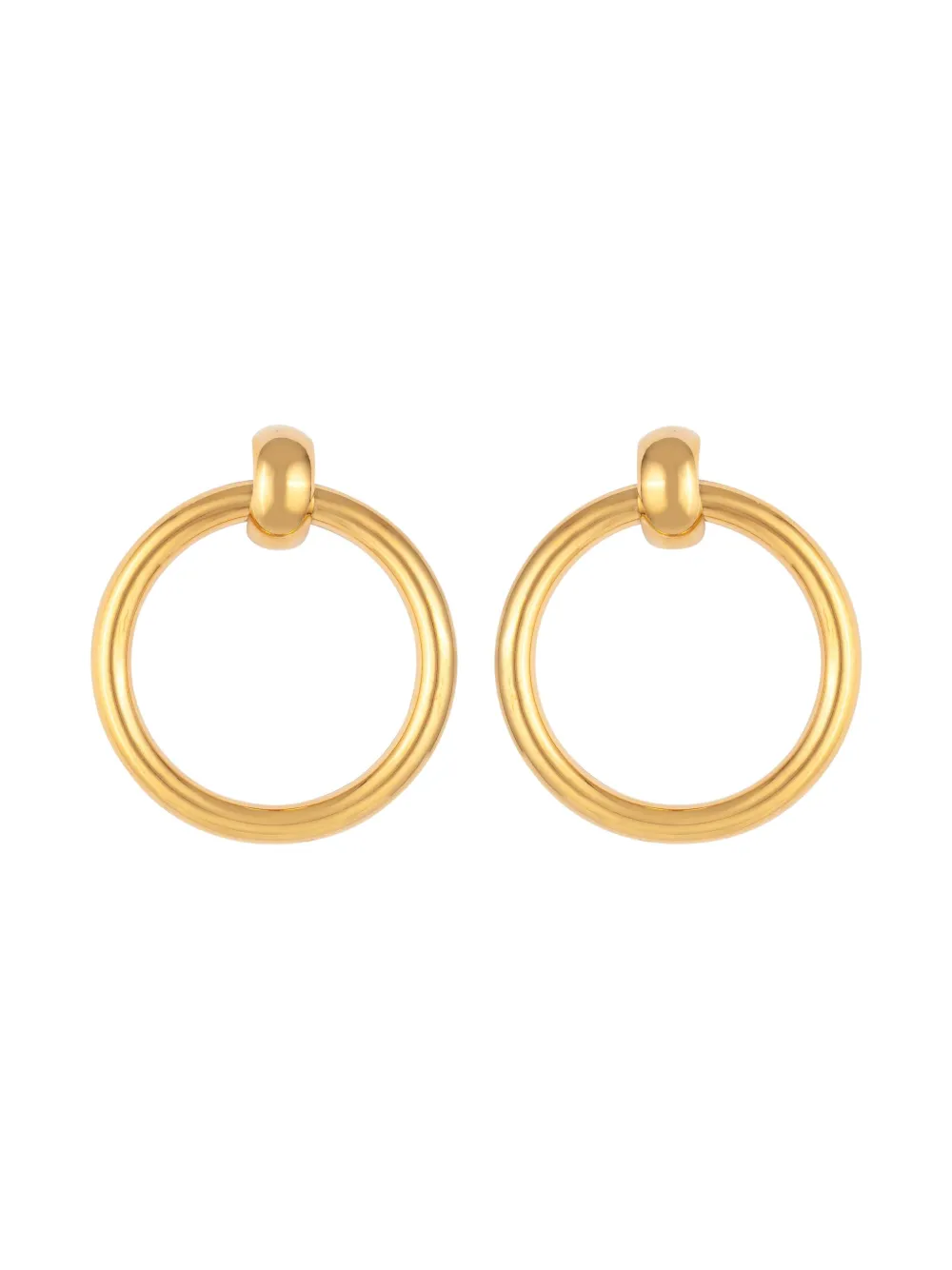 Pre-owned Susan Caplan Vintage 1990s Circular-shape Earrings In Gold